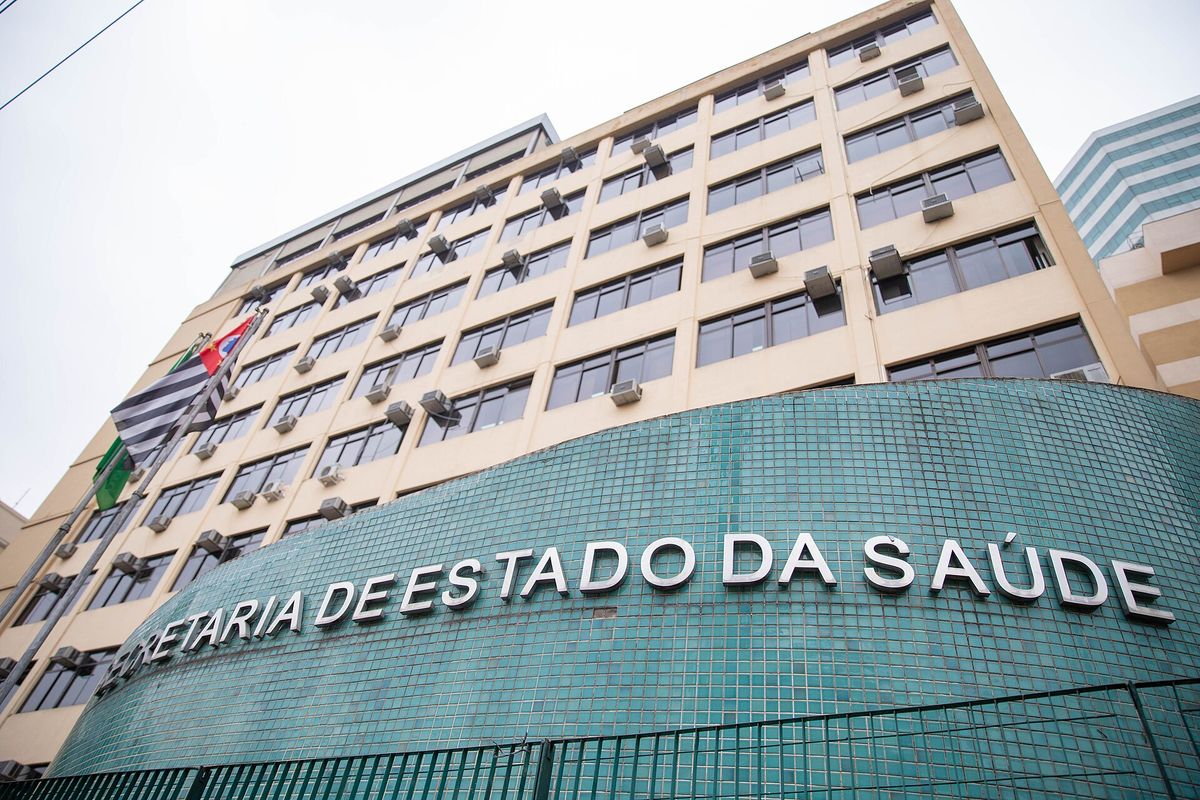 Fachada da Secretaria de Estado da Saúde de São Paulo