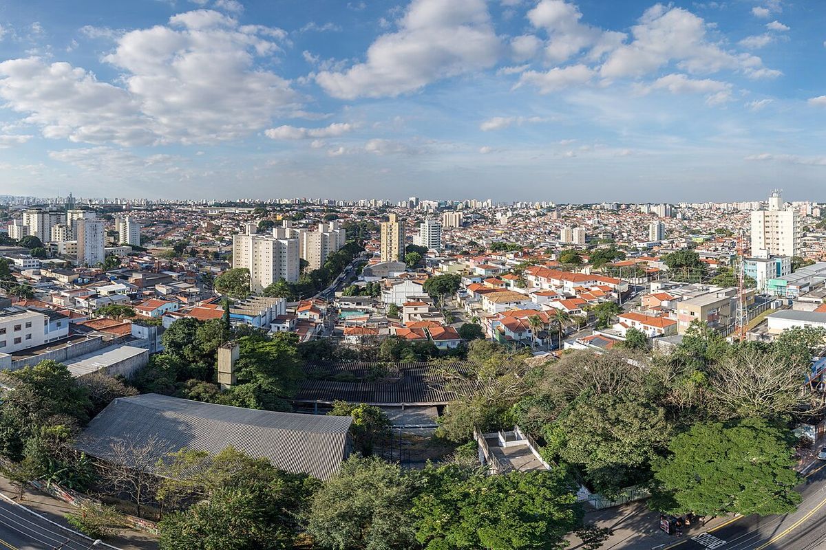 Vista panorâmica de bairro da zona sul de São Paulo